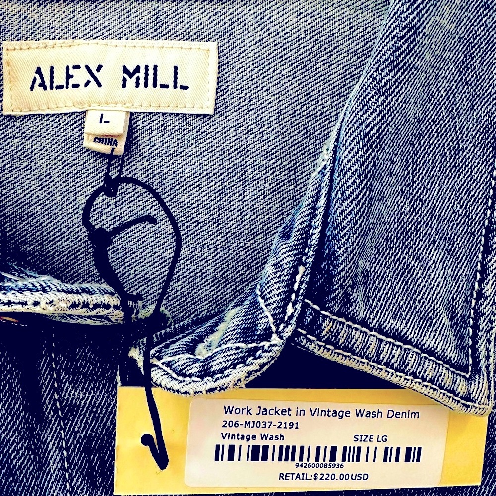 NWT Alex Mill Chore Coat (Not The Britt) Japanese, Indigo Denim. Large. - Picture 3 of 8